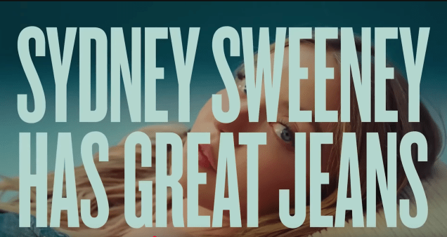 American Eagle Sidney Sweeney advertising image